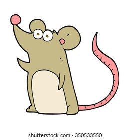 freehand drawn cartoon mouse