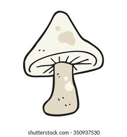 freehand drawn cartoon mushroom