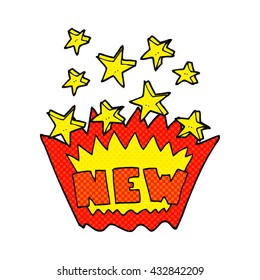 freehand drawn cartoon NEW symbol