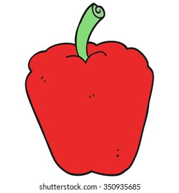 freehand drawn cartoon pepper