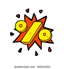 freehand drawn cartoon percentage symbol