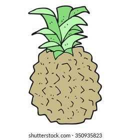 piña de dibujos a mano libre