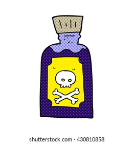 freehand drawn cartoon poison
