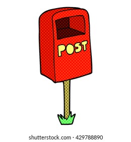 caja de posteos de dibujos animados a mano libre