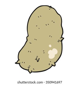 freehand drawn cartoon potato