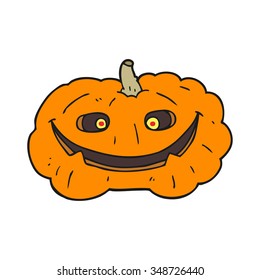 calabaza de dibujos animados a mano libre