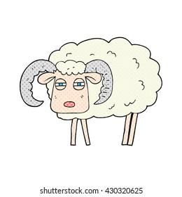 freehand drawn cartoon ram