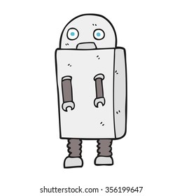 robot dibujado a mano libre