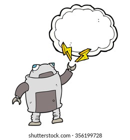 robot dibujado a mano libre