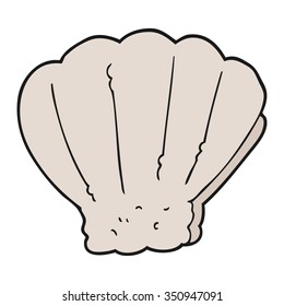 freehand drawn cartoon shell
