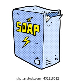 freehand drawn cartoon soap box