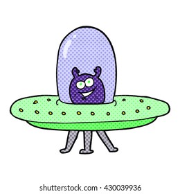 alienígena del espacio de dibujos animados a mano libre