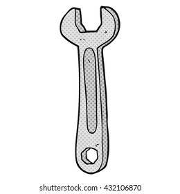 caricatura dibujada a mano libre spanner
