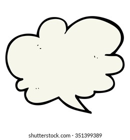 burbuja de discurso de caricatura dibujada a mano libre