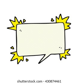 freehand drawn cartoon speech bubble symbol