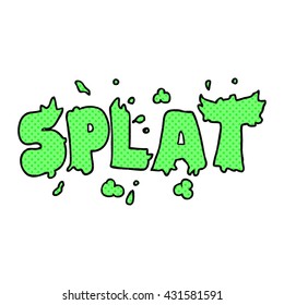 Freehand Drawn Cartoon Splat