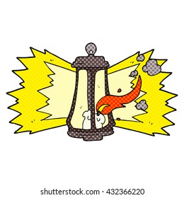 freehand drawn cartoon spooky lantern