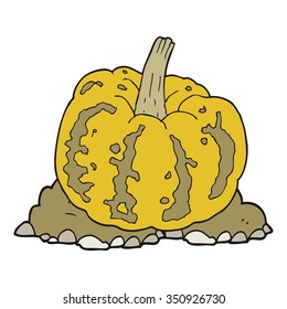 freehand drawn cartoon squash