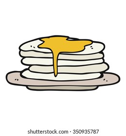 montones de crepes dibujados a mano libre