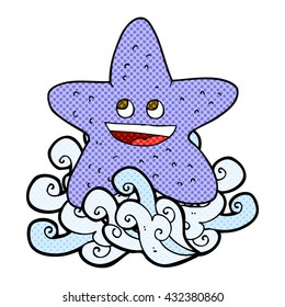 freehand drawn cartoon starfish