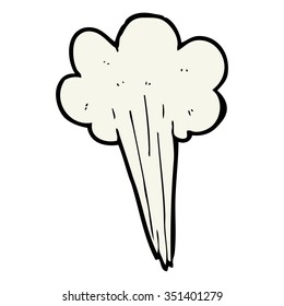 freehand drawn cartoon steam design element
