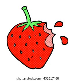 freehand drawn cartoon strawberry