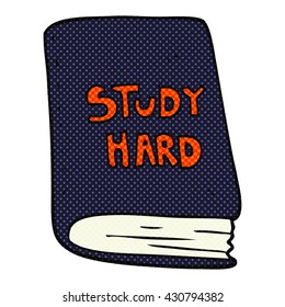freehand drawn cartoon study book