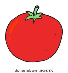 freehand drawn cartoon tomato