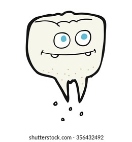 freehand drawn cartoon tooth