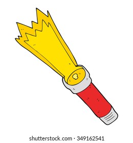 freehand drawn cartoon torch