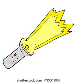 freehand drawn cartoon torch