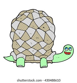 freehand drawn cartoon tortoise