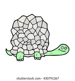 freehand drawn cartoon tortoise