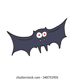 murciélago vampiro dibujado a mano libre