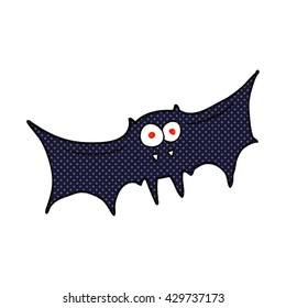 freehand drawn cartoon vampire bat