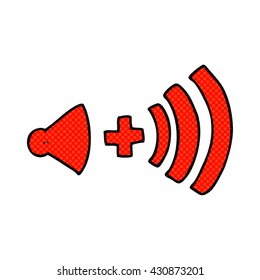 freehand drawn cartoon volume symbol