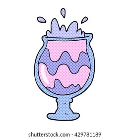 freehand drawn cartoon weird cocktail