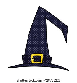 freehand drawn cartoon witch hat