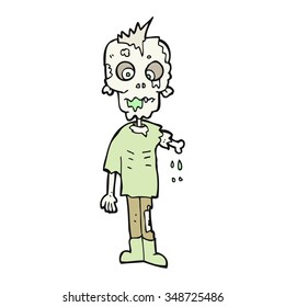 freehand drawn cartoon zombie