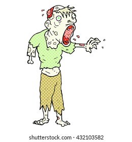 freehand drawn cartoon zombie