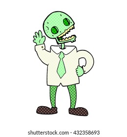 freehand drawn cartoon zombie businessman freehand drawn cartoon zombie businessman