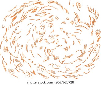 Patrón abstracto colorido dibujado a mano libre, con líneas de marcador negro fluido y liso