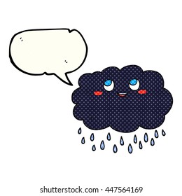 caricatura de la burbuja del discurso de la historieta dibujada a mano libre raincloud