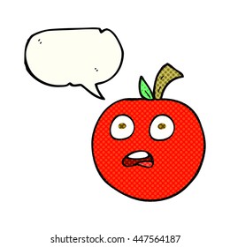 freehand drawn comic book speech bubble cartoon tomato