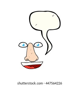 caricatura facial de libre dibujo de historietas de burbuja de discursos