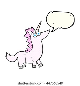 caricatura de libre dibujada en libros de historietas de libre alcance sobre la burbuja del discurso de unicorn