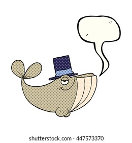 caricatura de la burbuja del discurso del libro de historietas dibujada a mano libre con sombrero superior