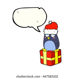 libro de historietas de libre mano libre discurso burbuja caricatura navidad pingüino