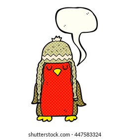 roba de dibujos animados de libros de historietas de libre mano usando sombrero de invierno