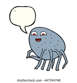 freehand drawn comic book speech bubble cartoon tick